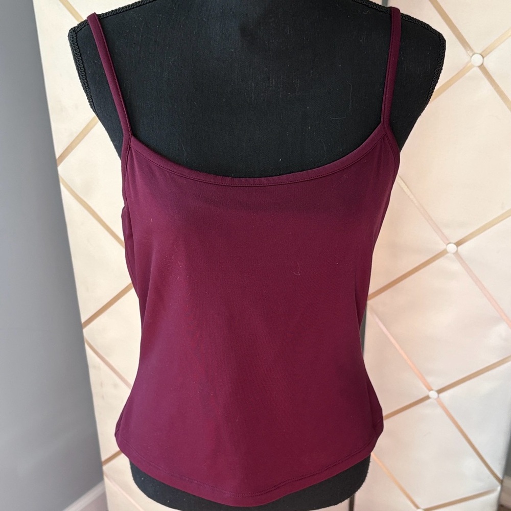 INC  Burgundy Camisole Top SZ Large